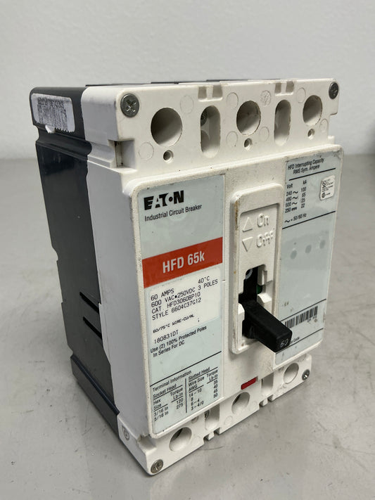 New Eaton HFD3060BP10 3 Poles, 60 Amps, 600 Volts