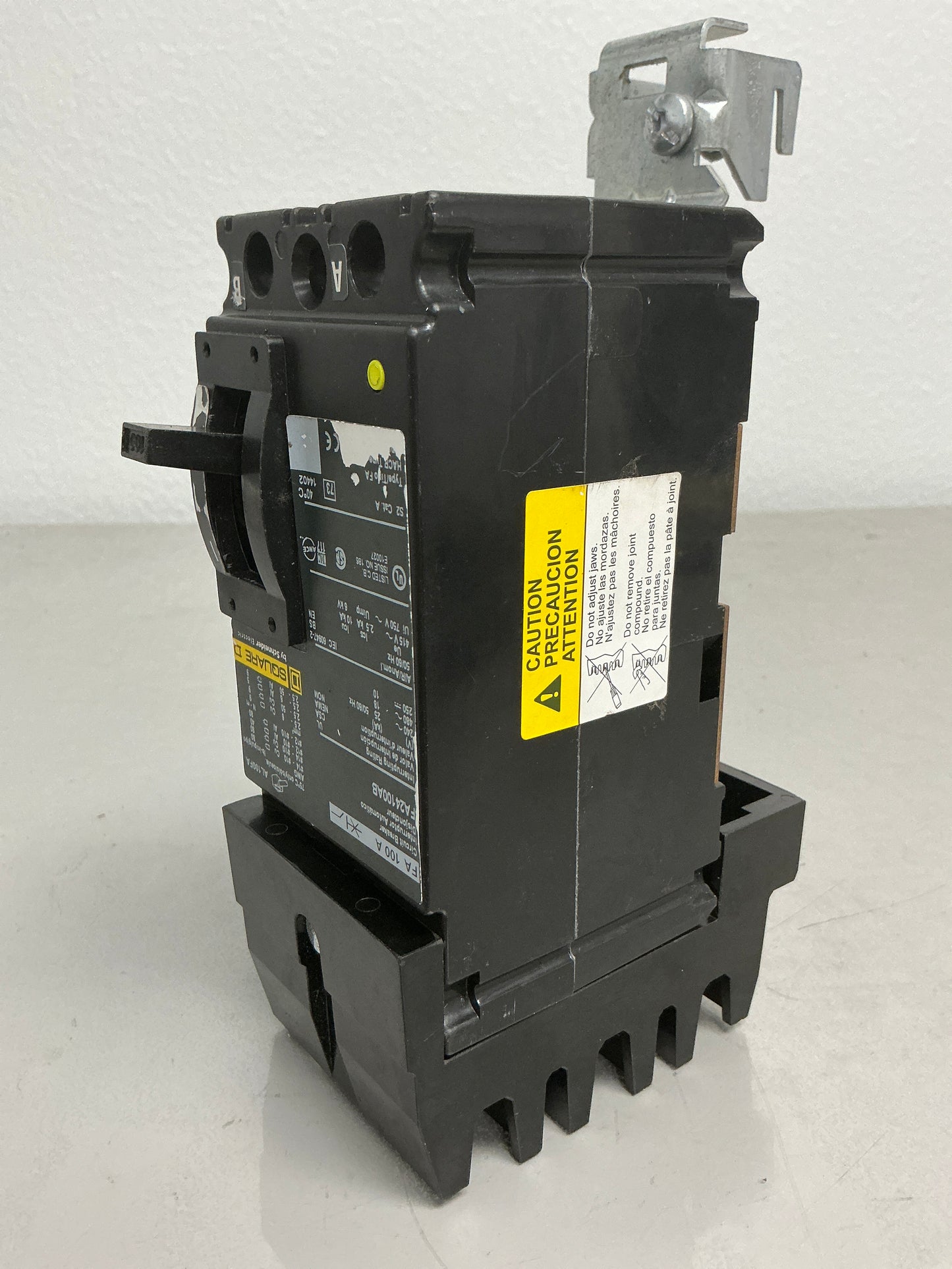 Used Square D FA24100AB 2 Pole, 480 Volts, 100 Amps