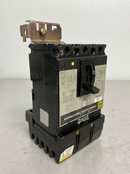 Used Square D FH36030 3 Pole, 30 Amps, 600 Volts