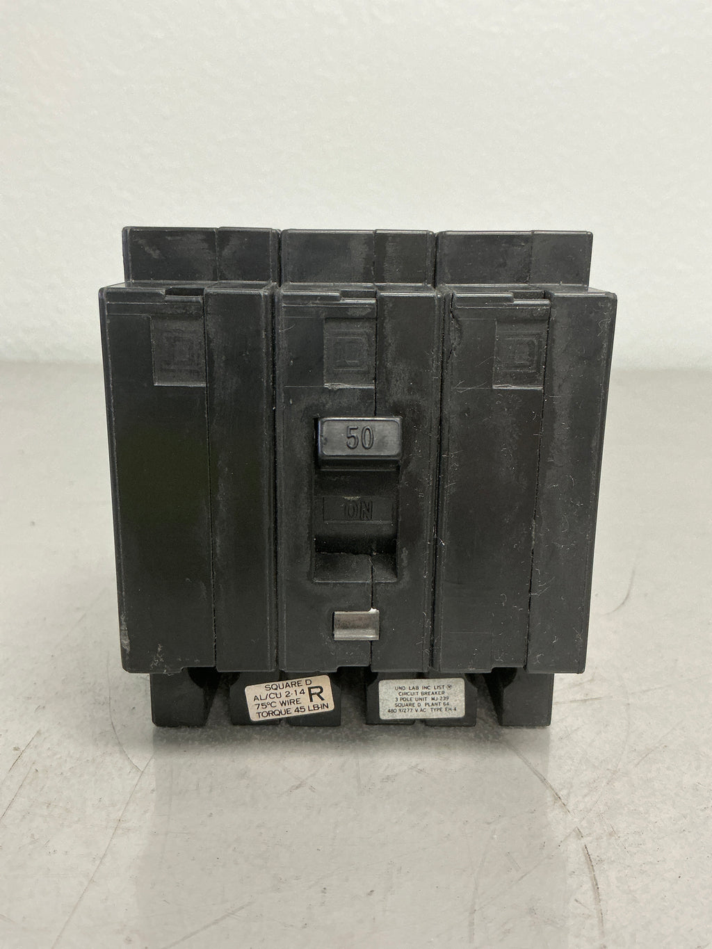 Used Square D EH34050 3 Pole, 50 Amps, 480 Volts
