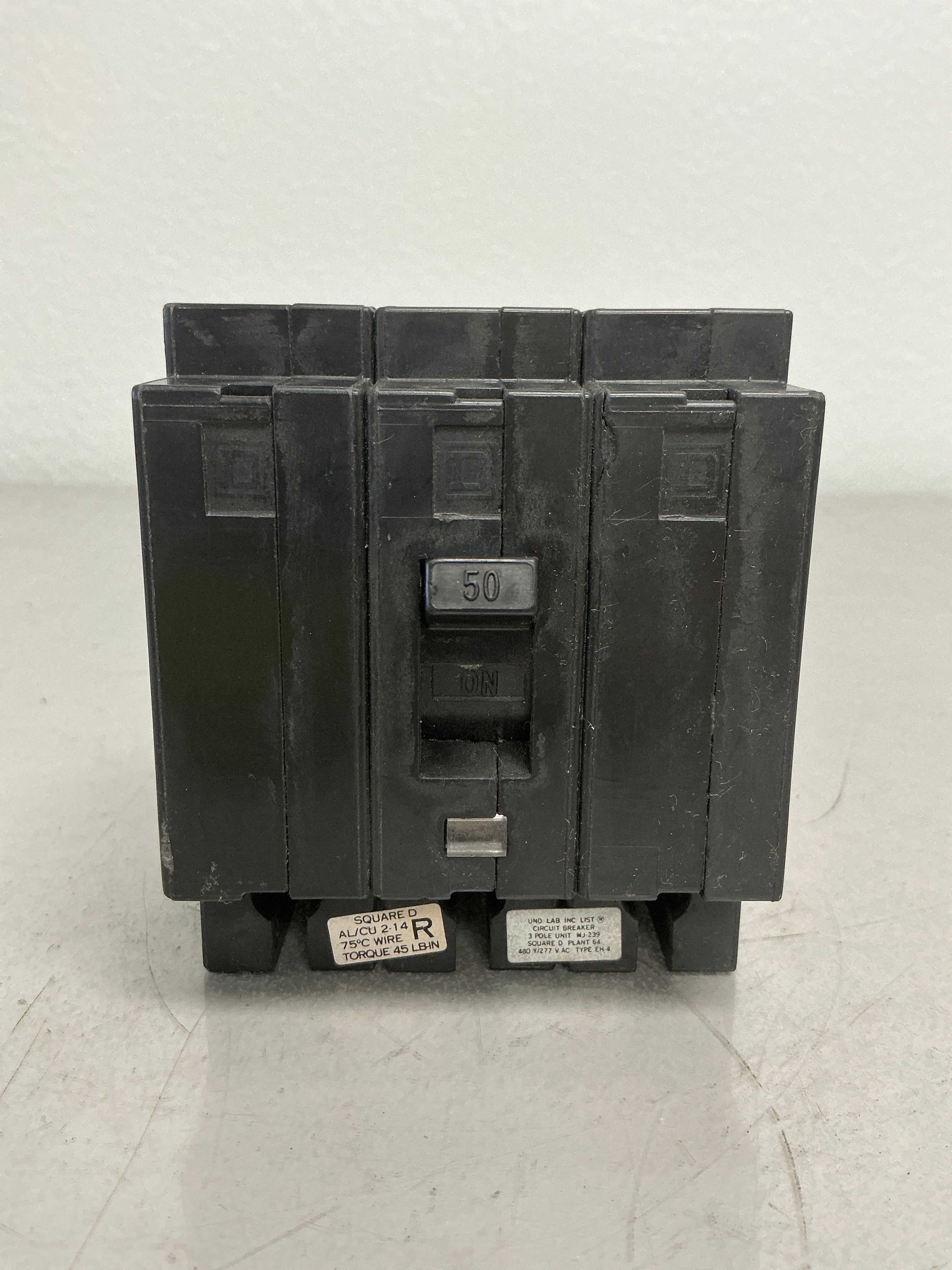 Used Square D EH34050 3 Pole, 50 Amps, 480 Volts