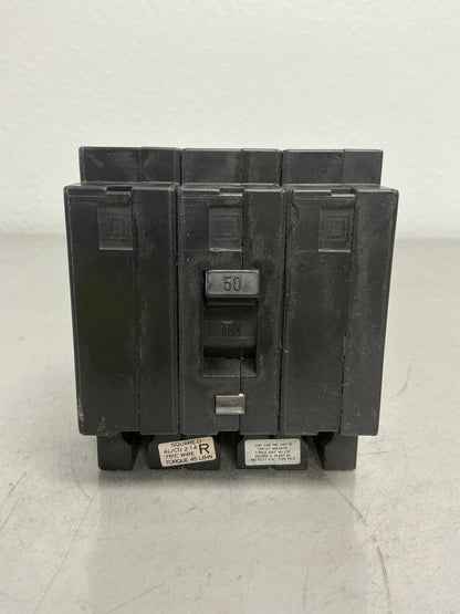 Used Square D EH34050 3 Pole, 50 Amps, 480 Volts