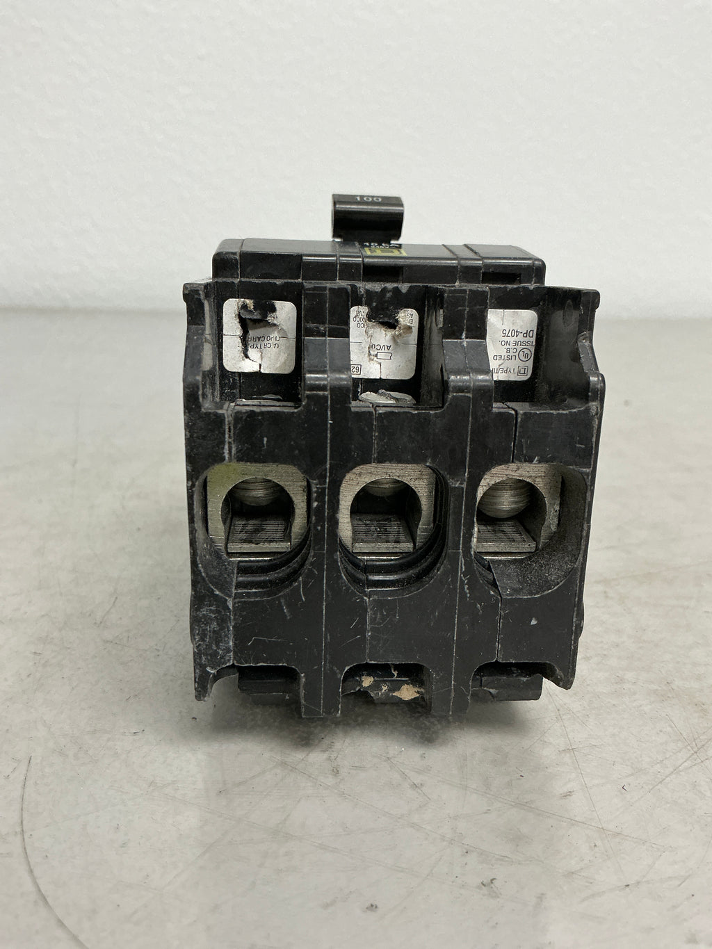 Used Square D QOB3100 3 Pole, 240 Volts, 100 Amps