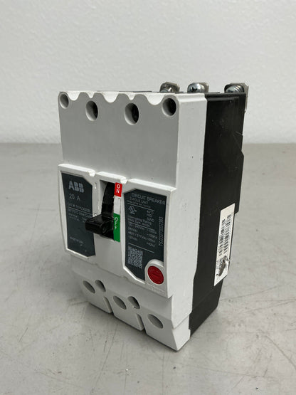 Used ABB TEYL3020B 3 Pole, 20 Amps, 480 Volts