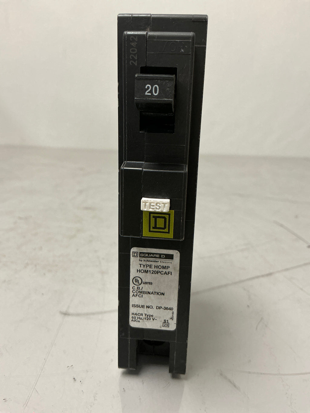 New Square D HOM120PCAFI 1 Pole, 20 Amps, 120 Volts Circuit Breaker