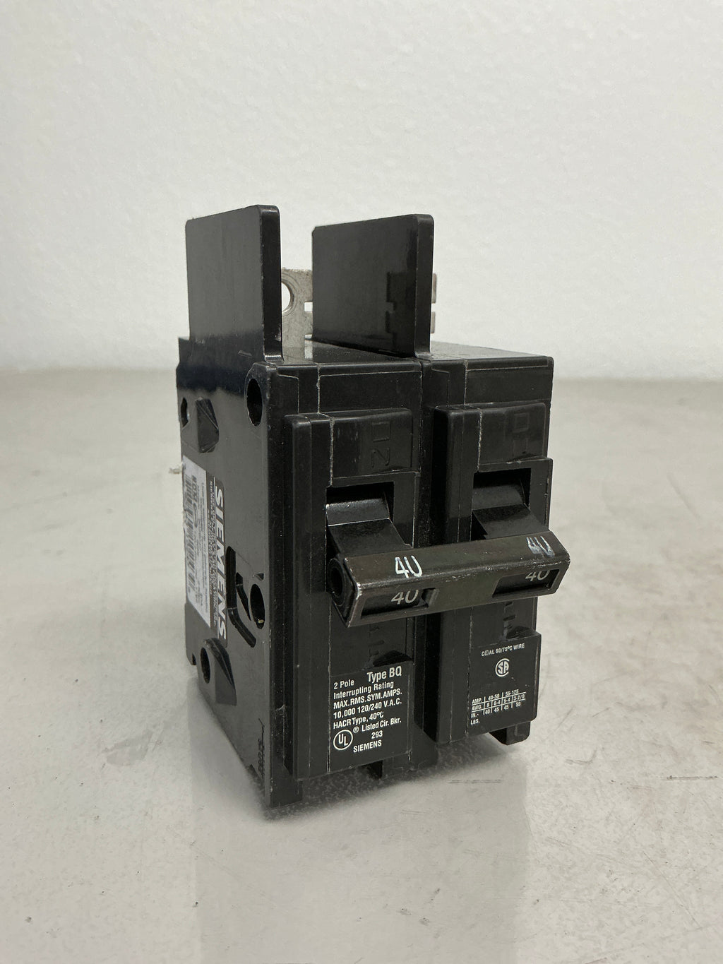 New Siemens BQ2B040 2 Pole, 40 Amps, 240 Volts