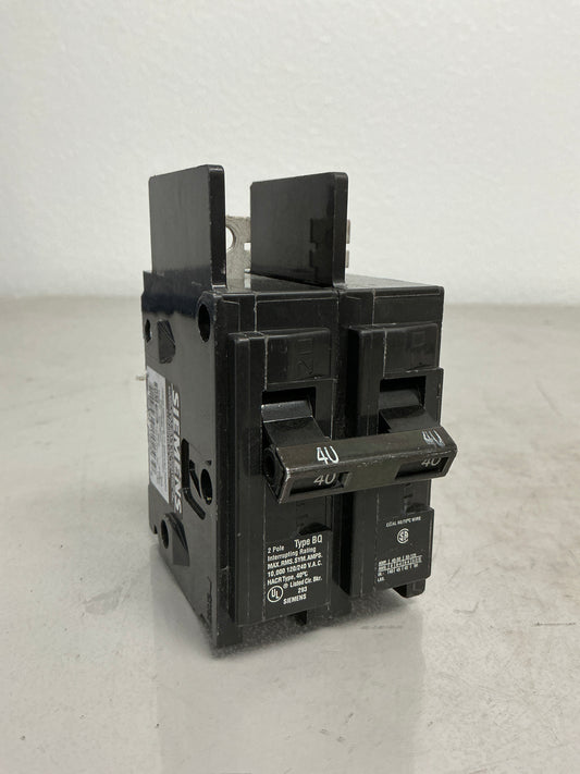 New Siemens BQ2B040 2 Pole, 40 Amps, 240 Volts