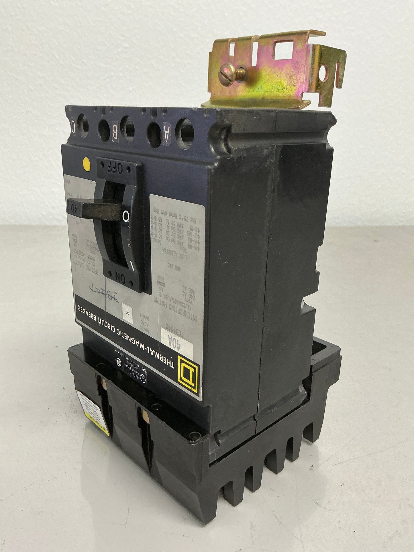 Used Square D FC34040 3 Pole, 40 Amps, 480 Volts