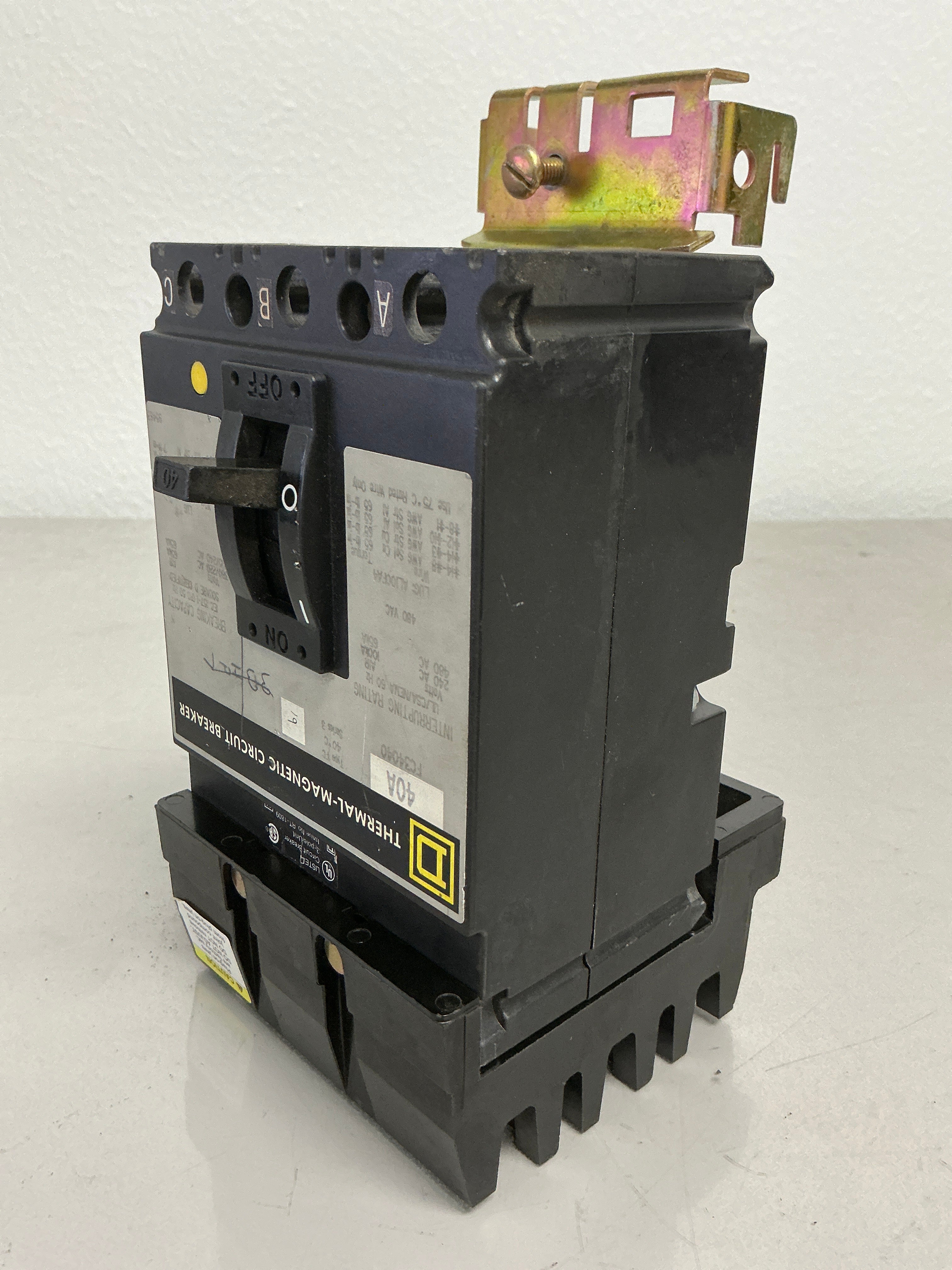 Used Square D FC34040 3 Pole, 40 Amps, 480 Volts