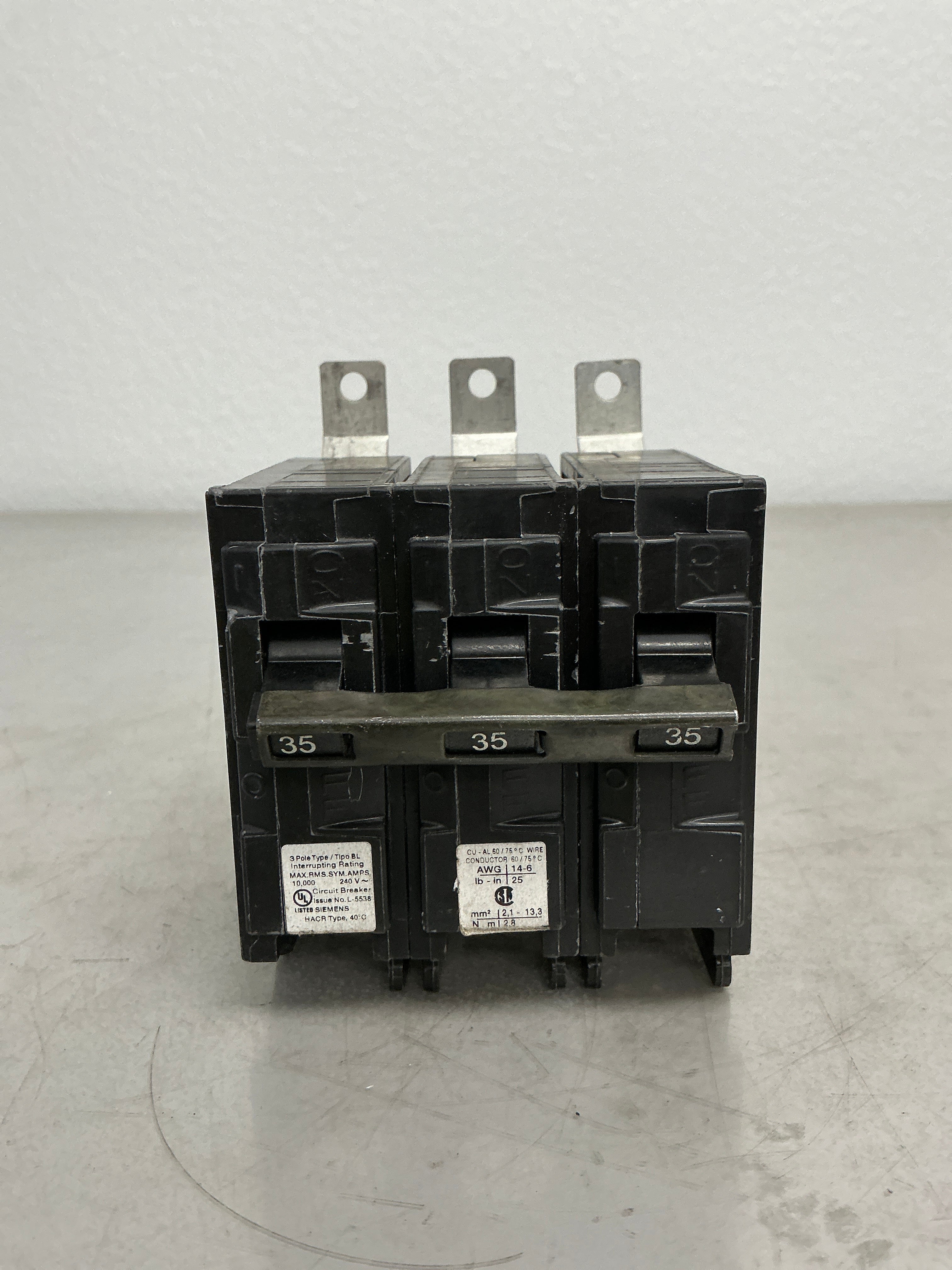 Used Siemens B335 3 Pole, 35 Amps, 240 Volts