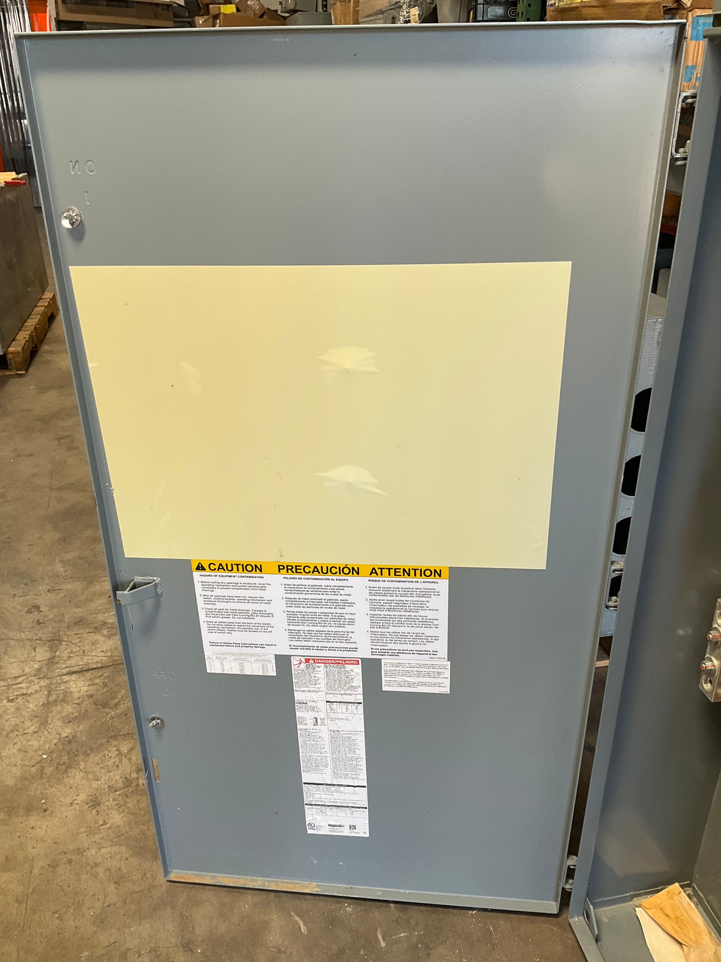 New Square D H365NR Disconnect 400 Amp 600 Volt Fusible Outdoor 3R