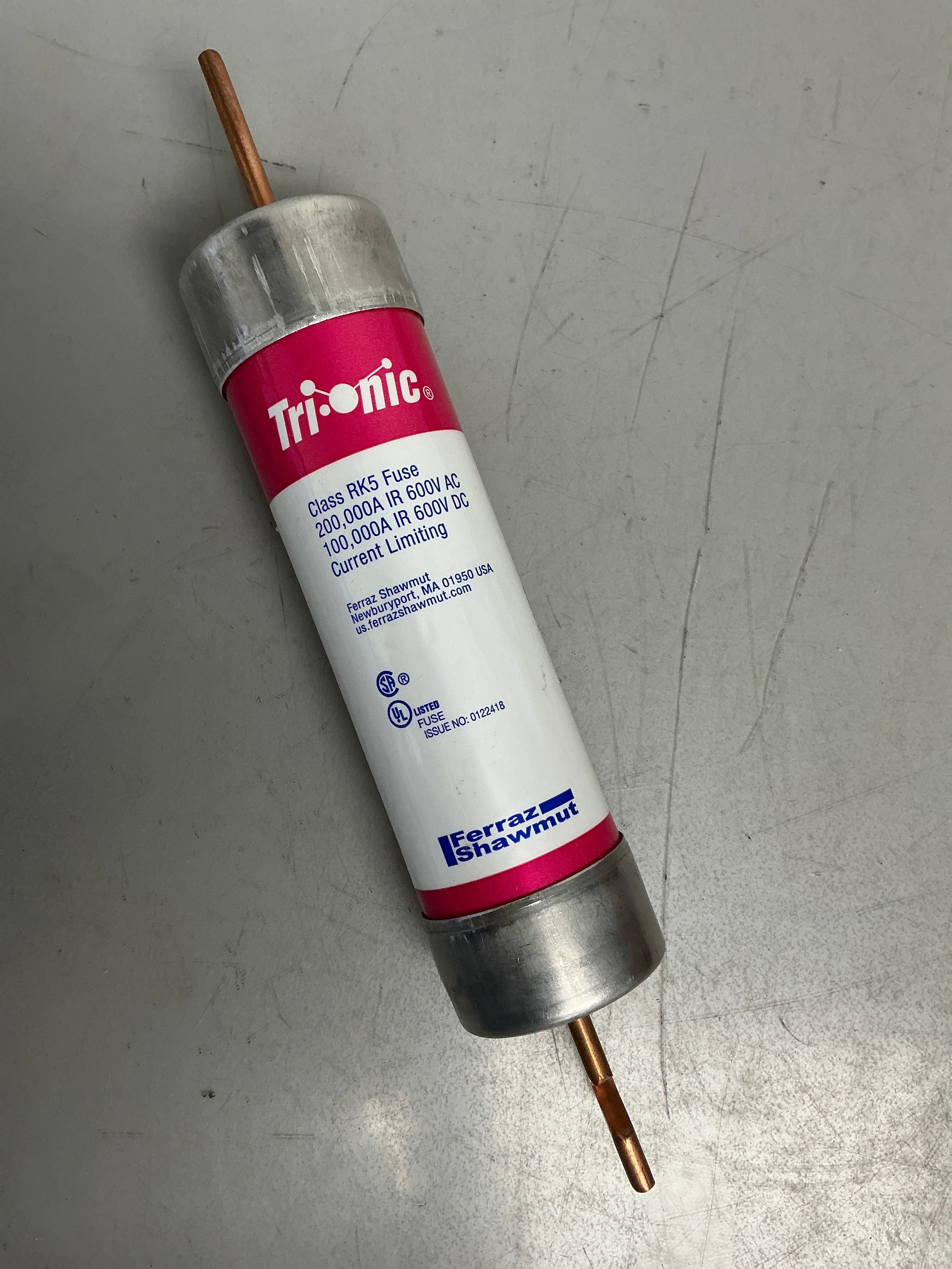 New Fuse TRS125RID 600 Volts, 125 Amps
