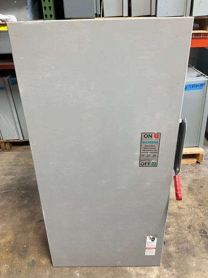 New Siemens HF366NRA Disconnect 600 Amp 600 Volt Fusible Outdoor 3R