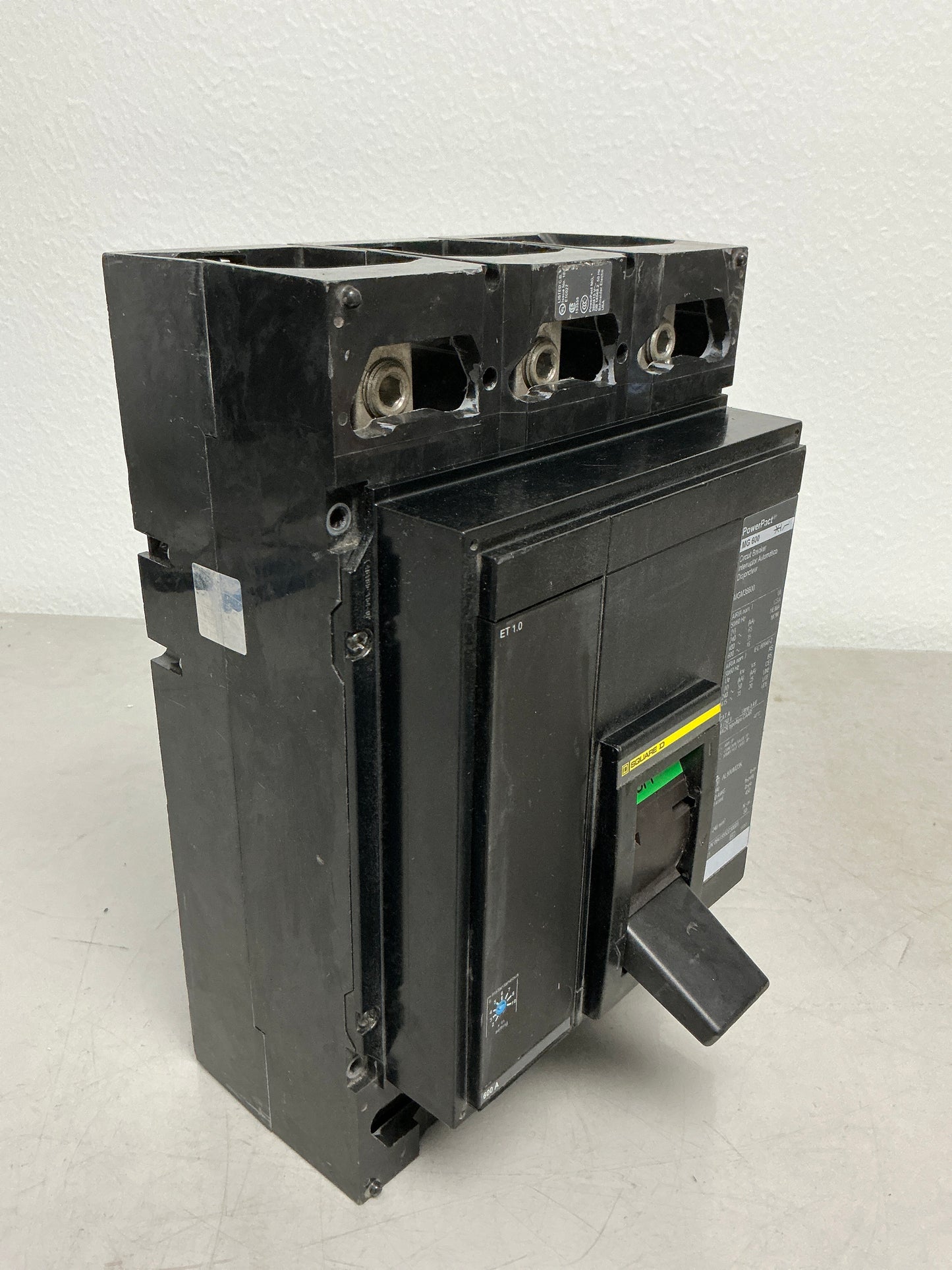 Used Square D MGM36600 Breaker 600 Amp 600 Volt 3 Pole