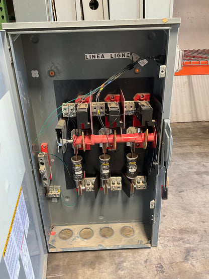 Used Square D H366NR Disconnect 600 Amp 600 Volt Fusible Outdoor