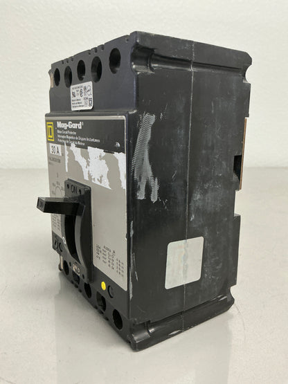 *CHIPPED* Used Square D FAL3603015M 3 Pole, 30 Amps, 600 Volt