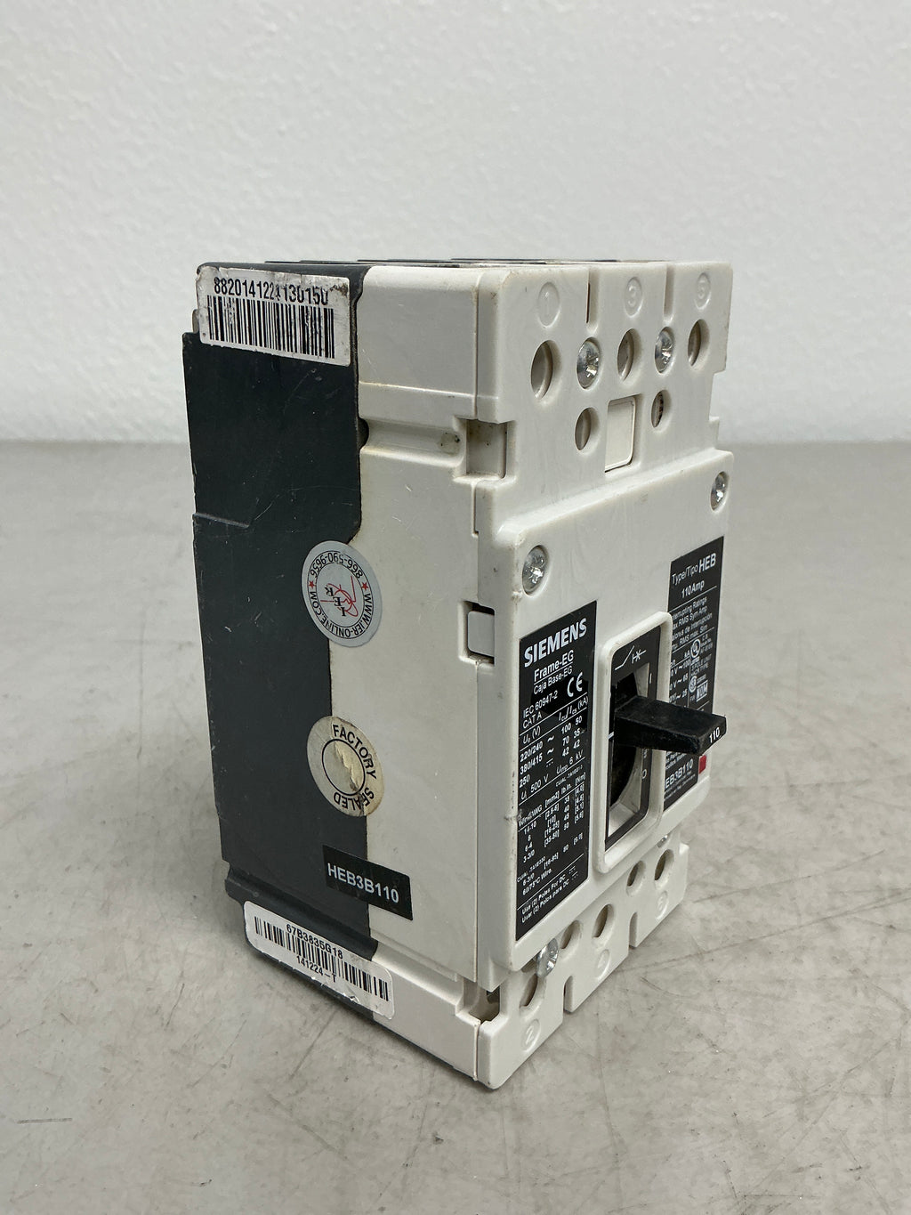 Used Siemens HEB3B110 3 Pole, 110 Amps, 480 Volts