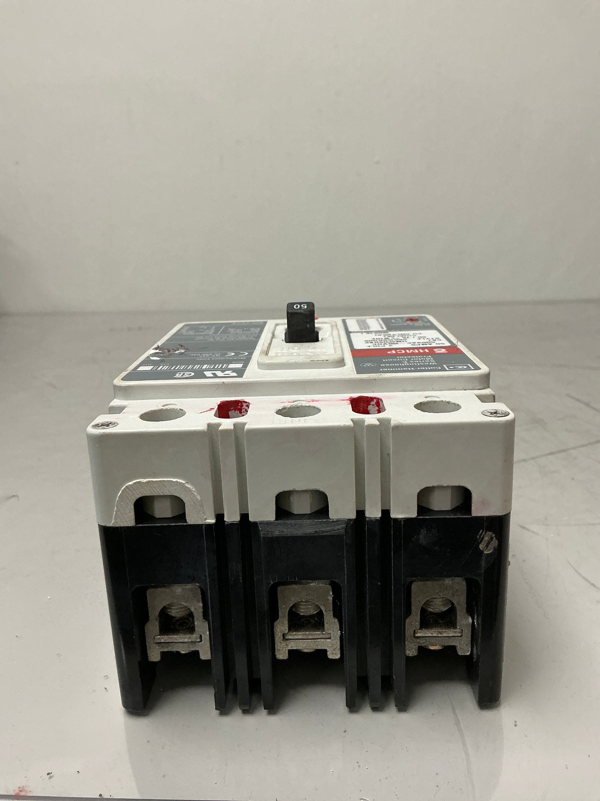 Used Cutler-Hammer HMCPE050K2 3 Pole, 50 Amps, 480 Volts Circuit Breaker