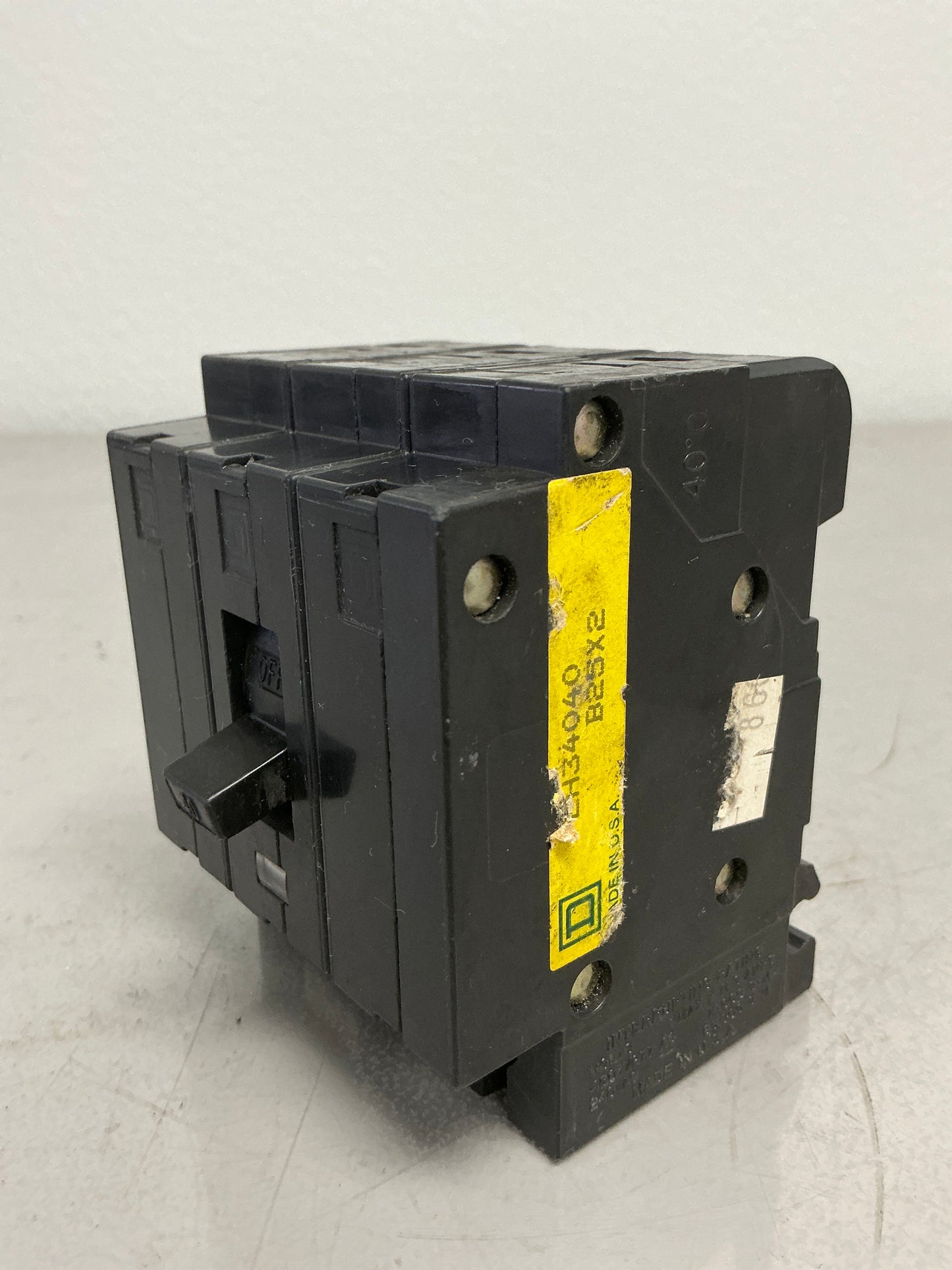 Used Square D EH34040 3 Pole, 40 Amps, 480 Volts