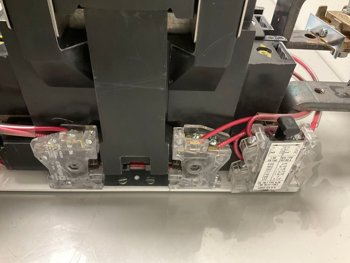 New Take Out Square D Motor Started 8536SHO2H30 NEMA Size 6, 600 Volts, 31104-400-50