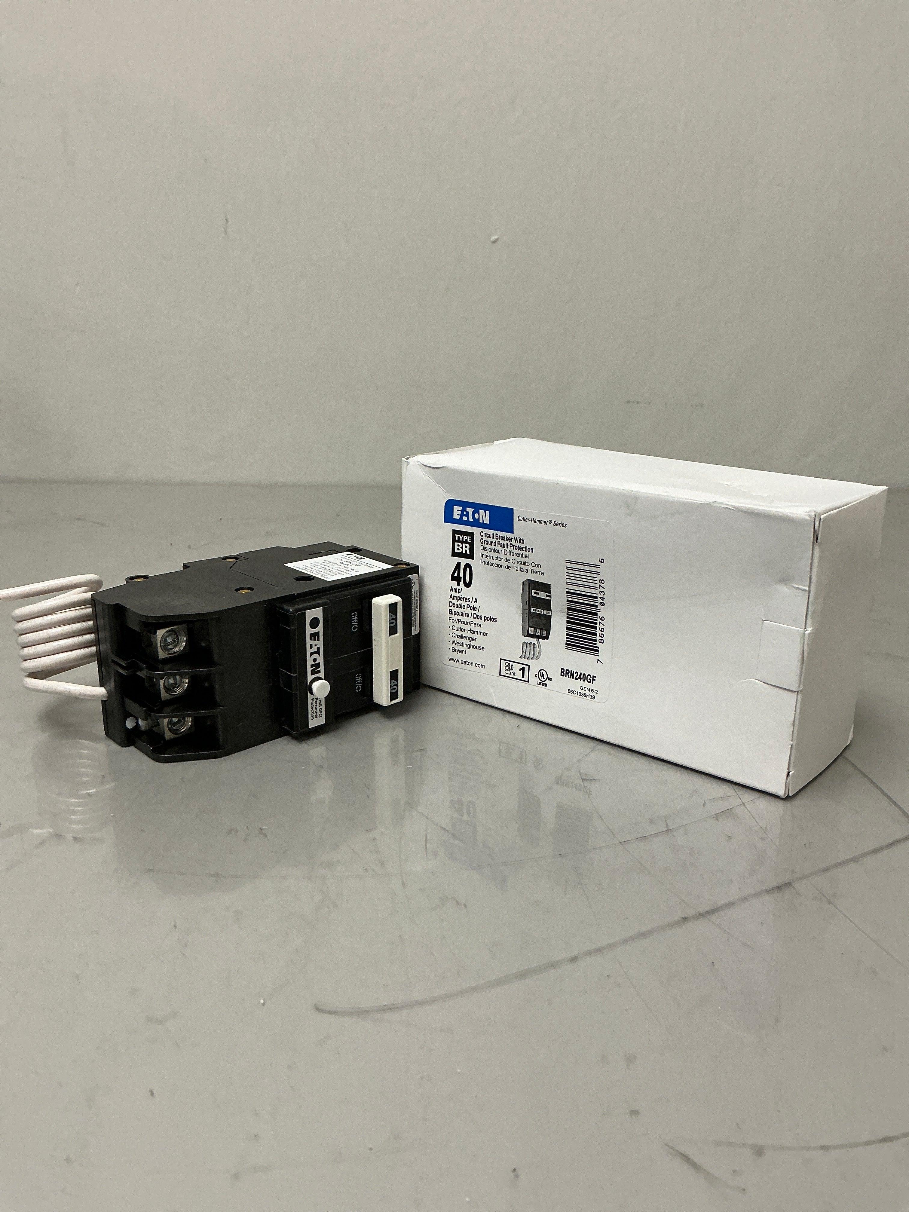New Eaton BRN240GF 2 Pole, 40 Amps, 120/240 Volts Circuit Breaker
