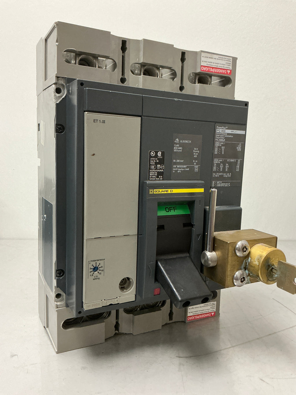 New Square D PGL3680JR 3 Pole, 800 Amps, 600 Volts, Circuit Breaker