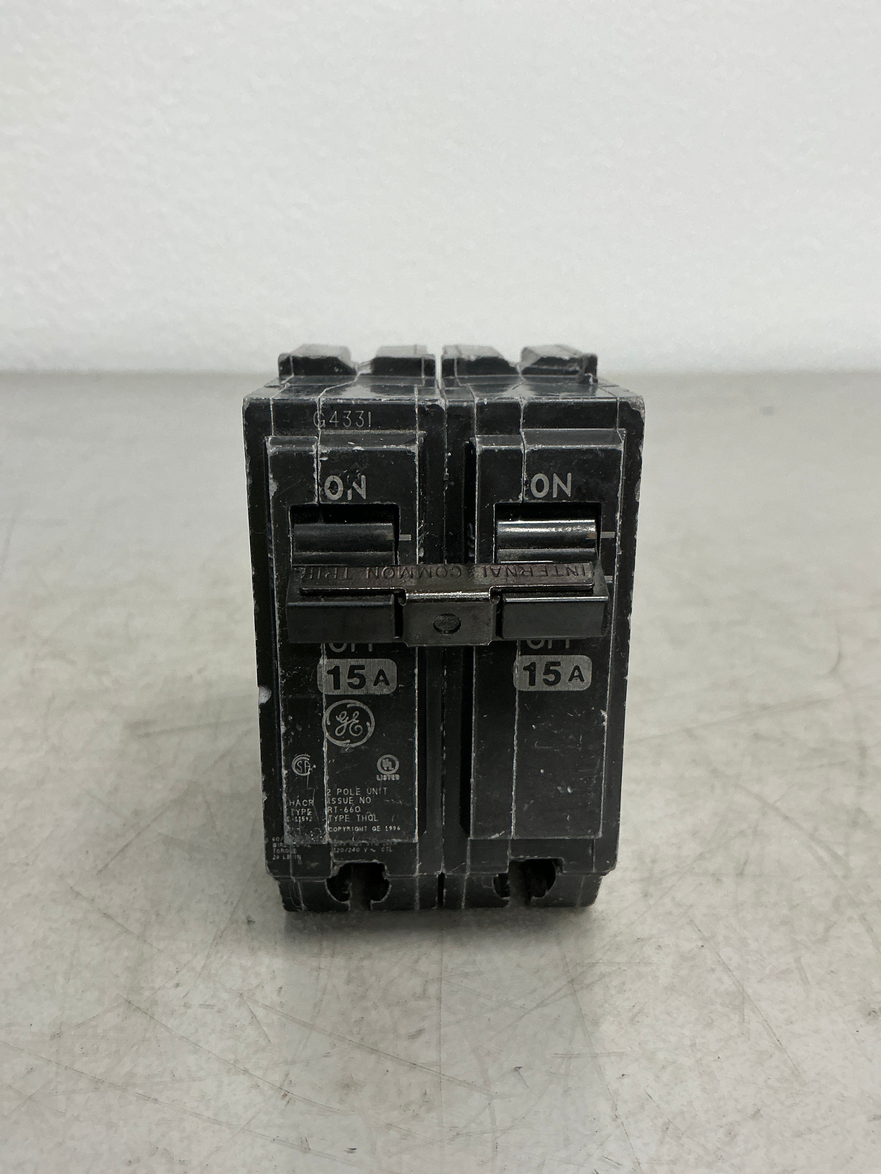 Used THQL2115 2 Pole, 15 Amps, 240 Volts