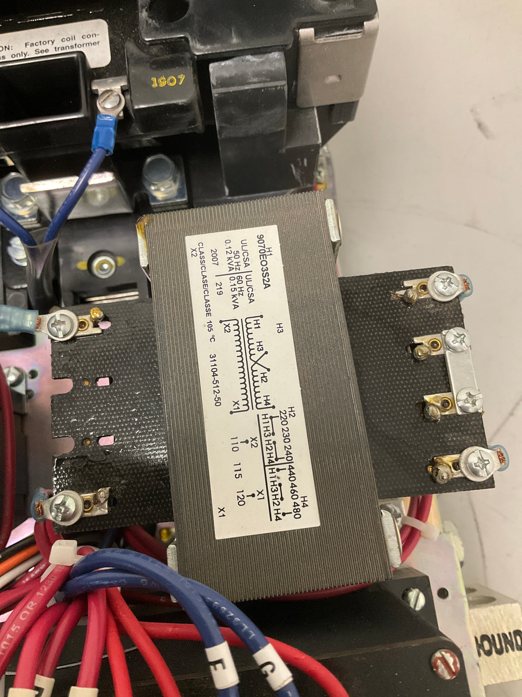 New Take Out Square D Motor Started 8536SHO2H30 NEMA Size 6, 600 Volts, 31104-400-50
