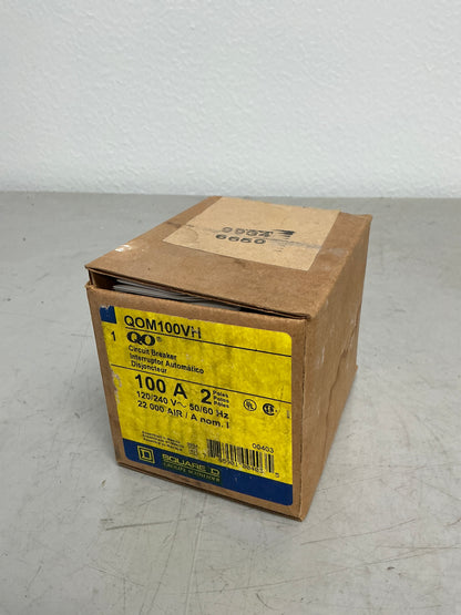 New Square D QOM100VH 2 Poles, 100 Amps, 240 Volts