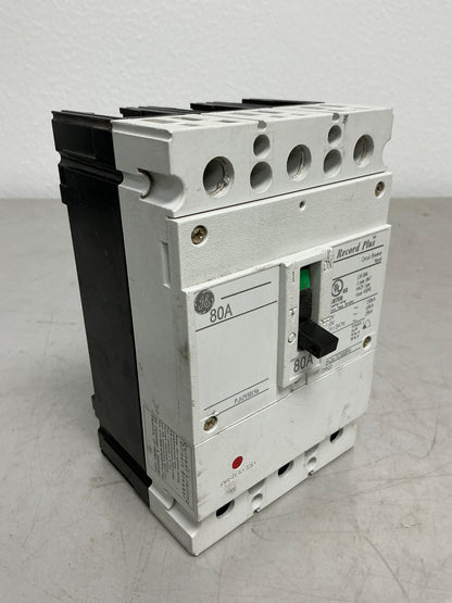 Used FBN36TE080RV 80 Amp 600 Volt 3 Pole Breaker