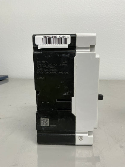 Used FD3100BP10 100Amps, 3 Pole,  600 Volt