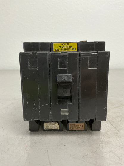 Used Square D EHB34030 3 Pole, 30 Amps, 480 Volts