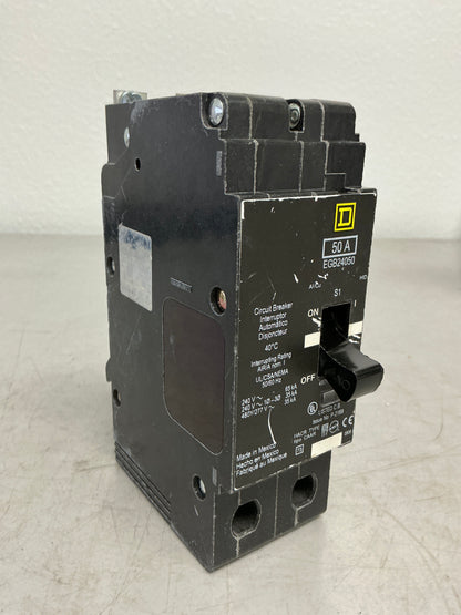 Used Square D EGB24050 2 Pole, 50 Amps, 480 Volts