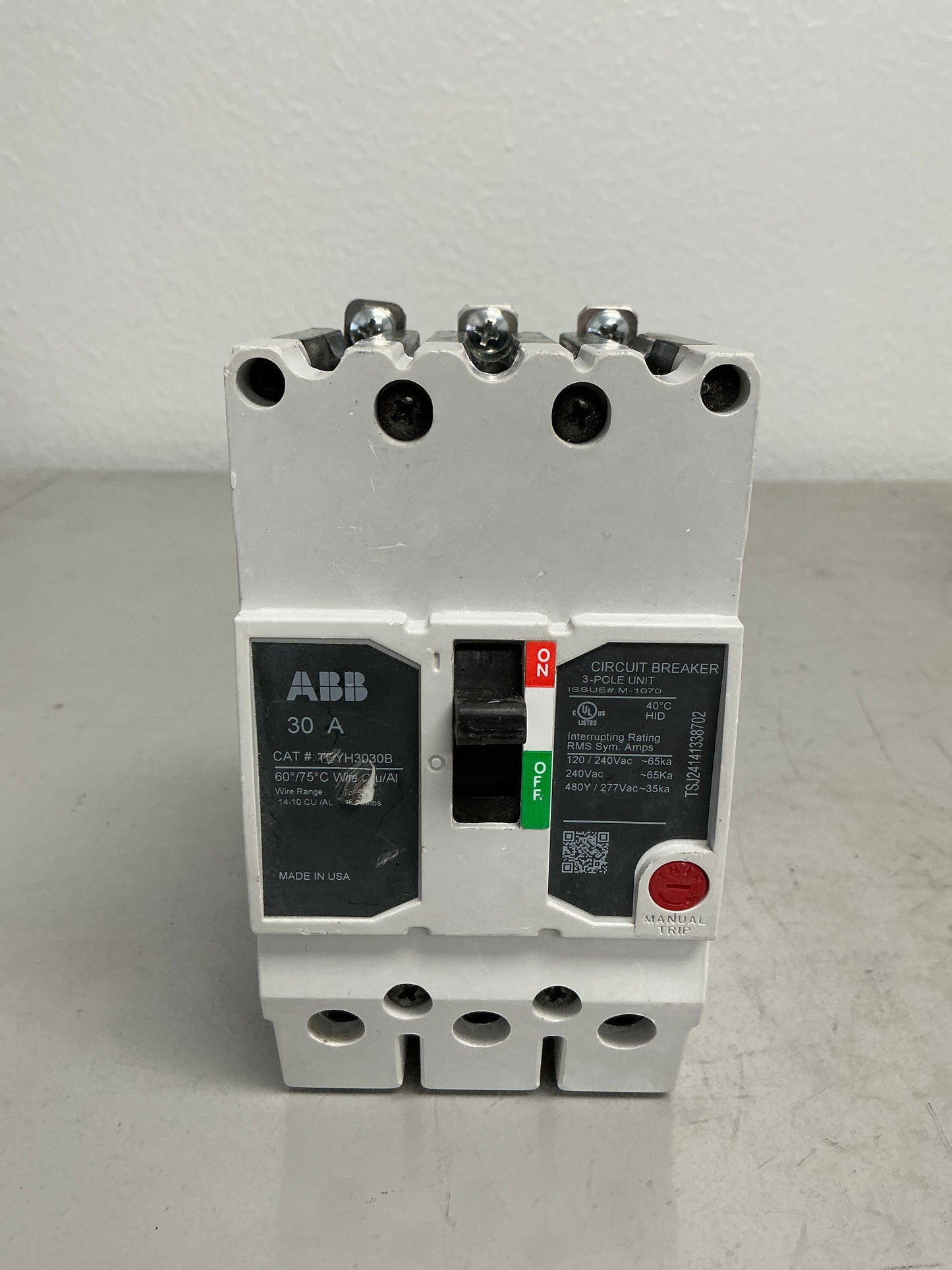 New ABB TEYH3030B 3 Pole, 30 Amps