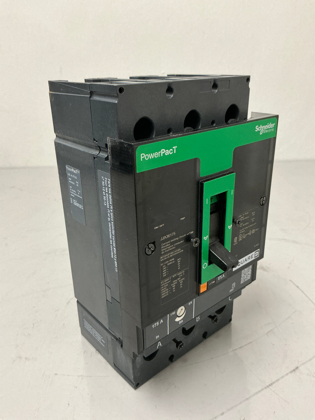 New Square D PARTS ONLY JJA36175 3 Pole, 175 Amps, 600 Volts Circuit Breaker