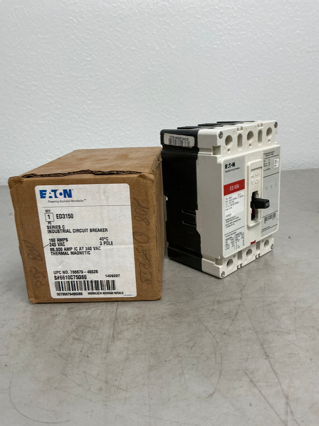 New Eaton ED3150 3 Pole, 150 Amps, 240 Volts Circuit Breaker