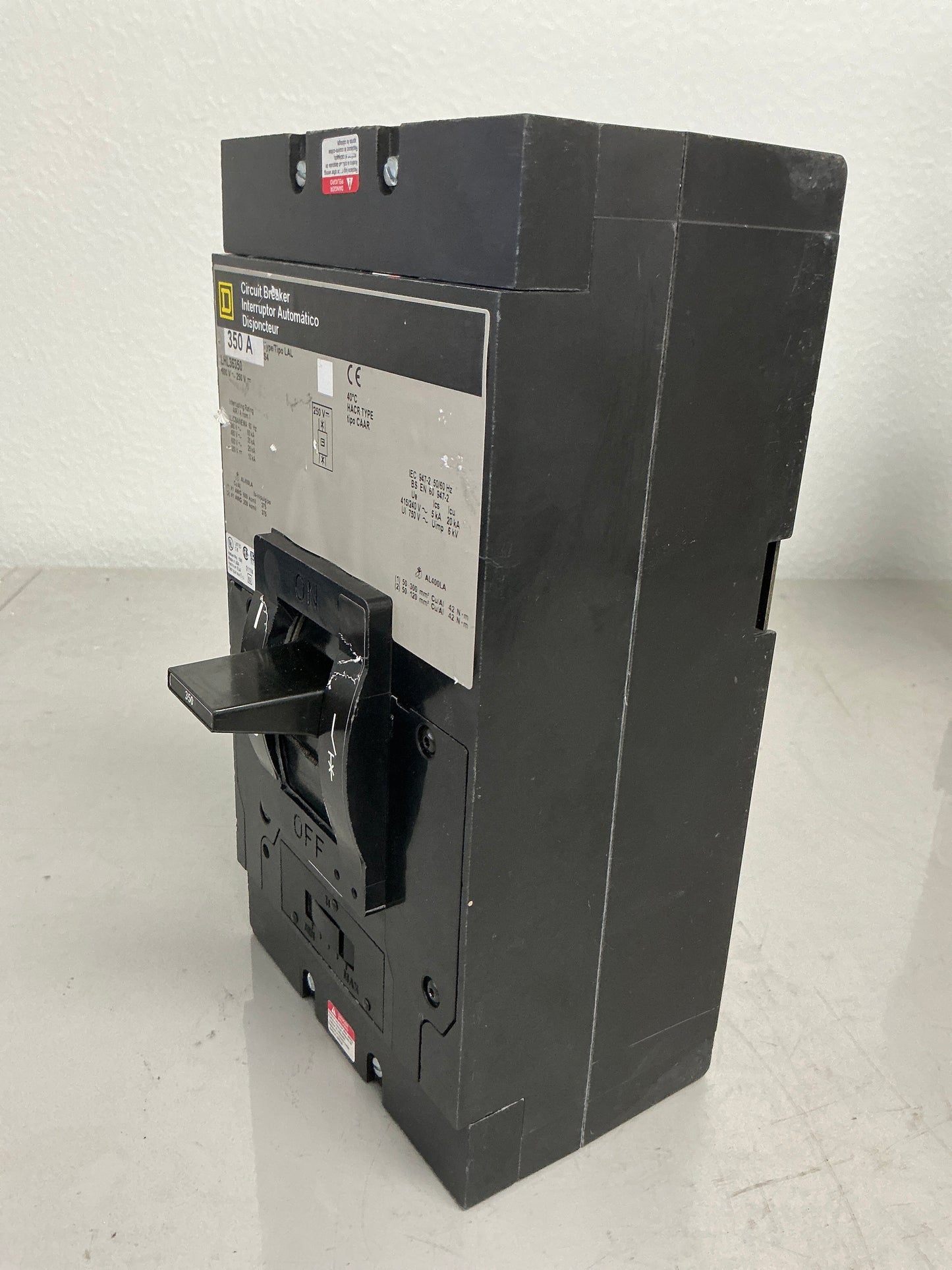 Used Square D LHL36350 3 Pole, 350 Amps, 600 Volts