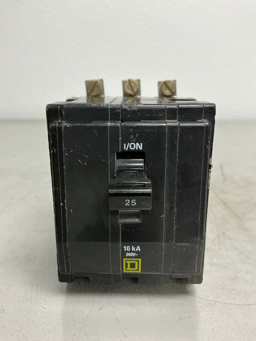 Used Square D QOB325 3 Pole, 25 Amps, 240 Volts