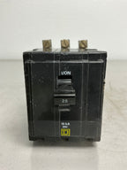 Used Square D QOB325 3 Pole, 25 Amps, 240 Volts