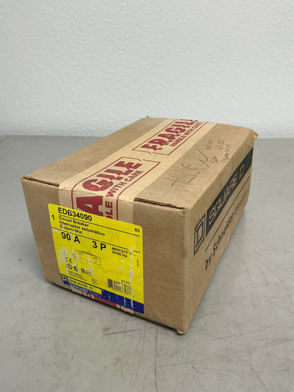 New Square D EDB34090 3 Pole, 90 Amps, 480 Volts