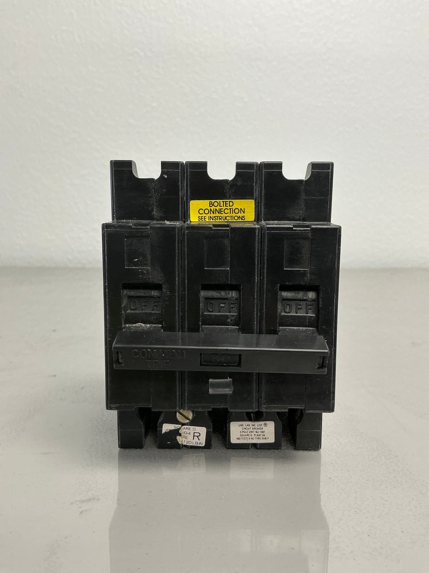 Used Square D EHB34080 80 Amps, 3 Pole, 480 Volt