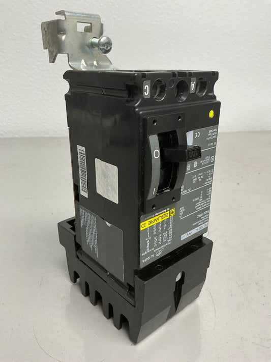 Used Square D FA24100AC 100 Amps, 480 Volts, 2 Pole