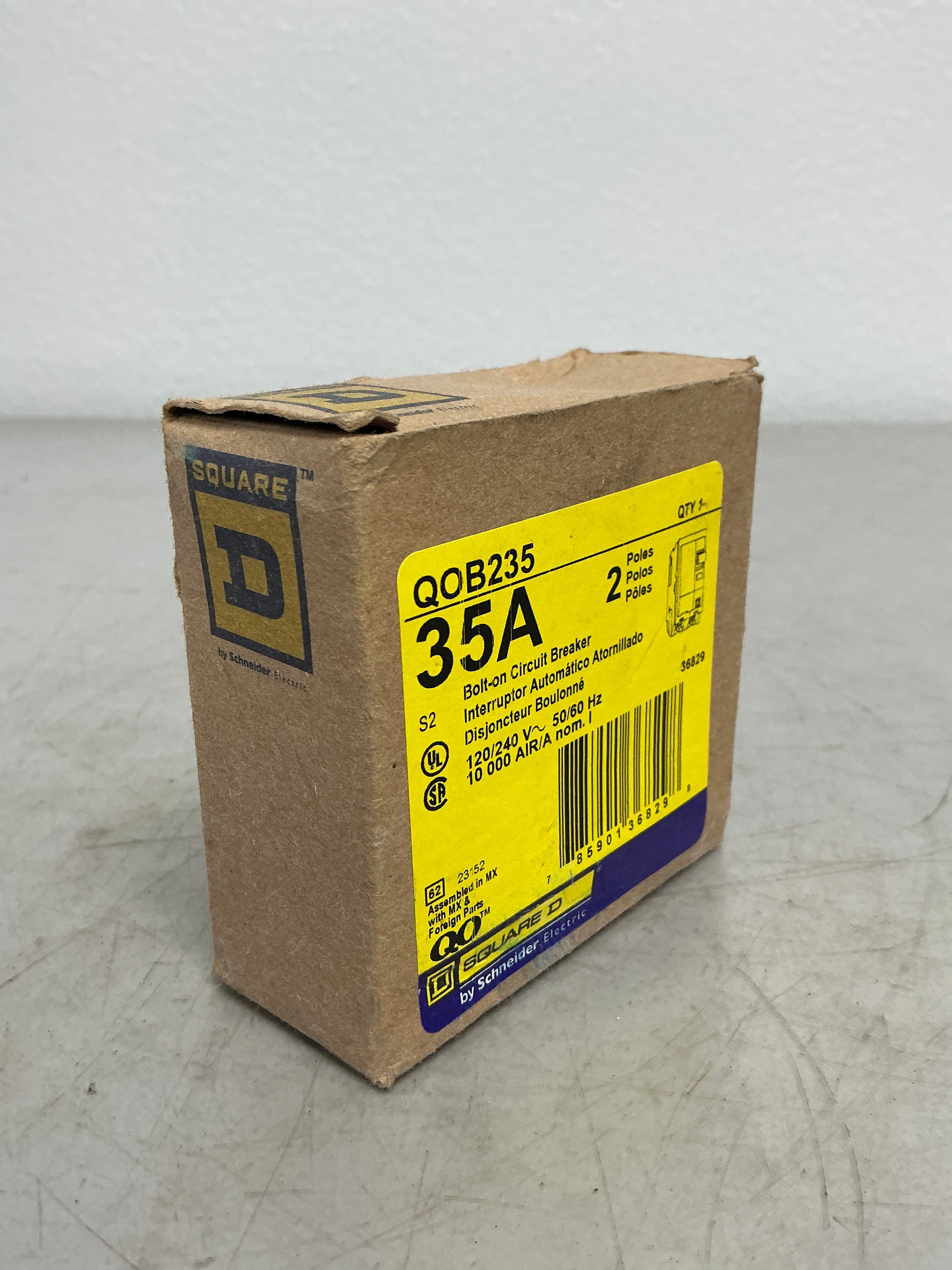 New Square D QOB235 2 Pole, 35 Amps, 240 Volts