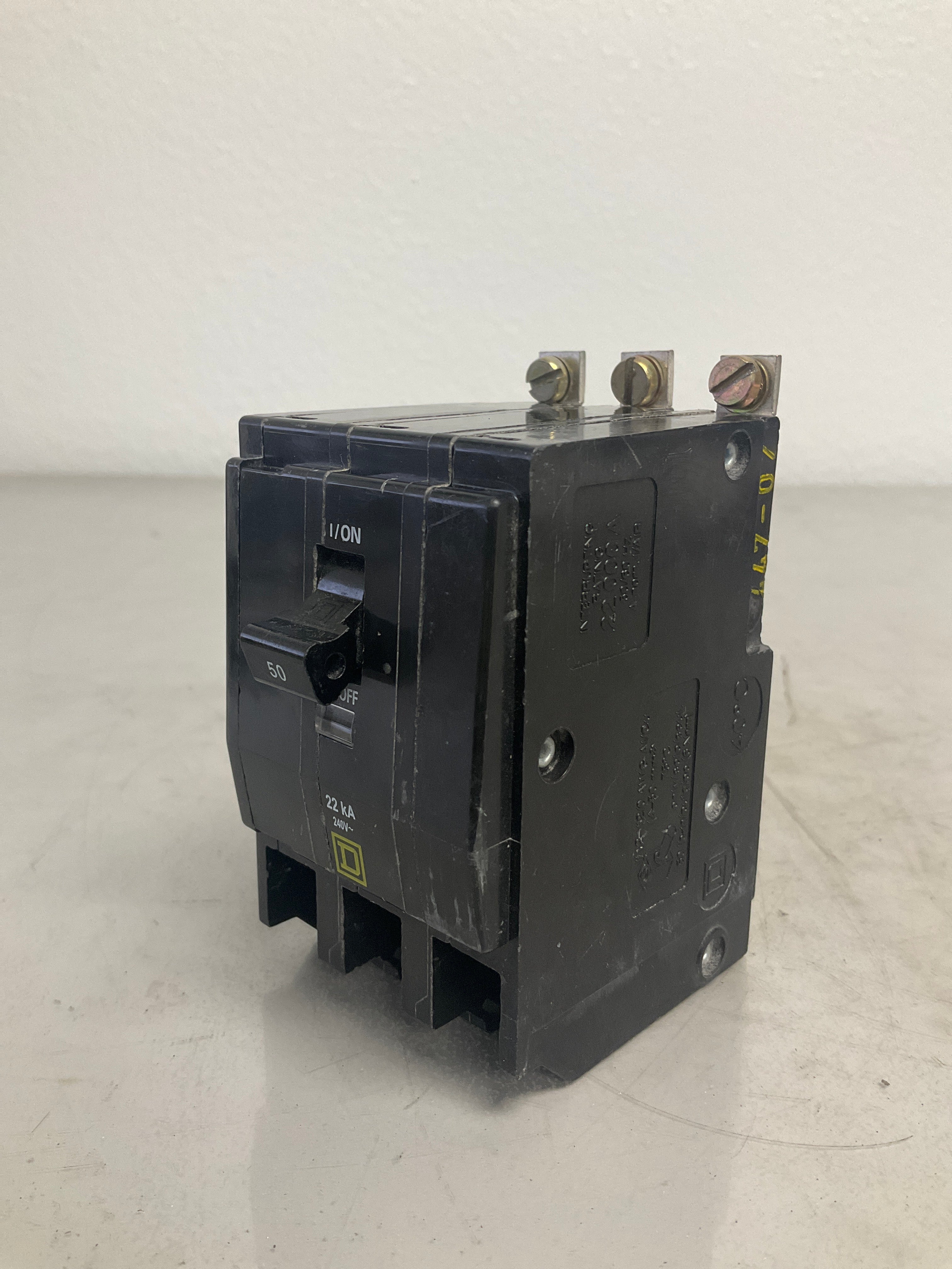 Used Square D QOB350VH 3 Pole, 50 Amps, 240 Volts