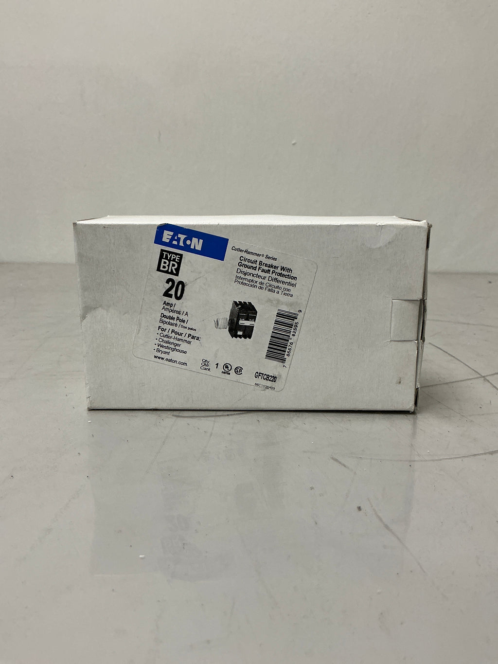 New Eaton GFTCB220 2 Pole, 20 Amps, 240 Volts, Circuit Breaker