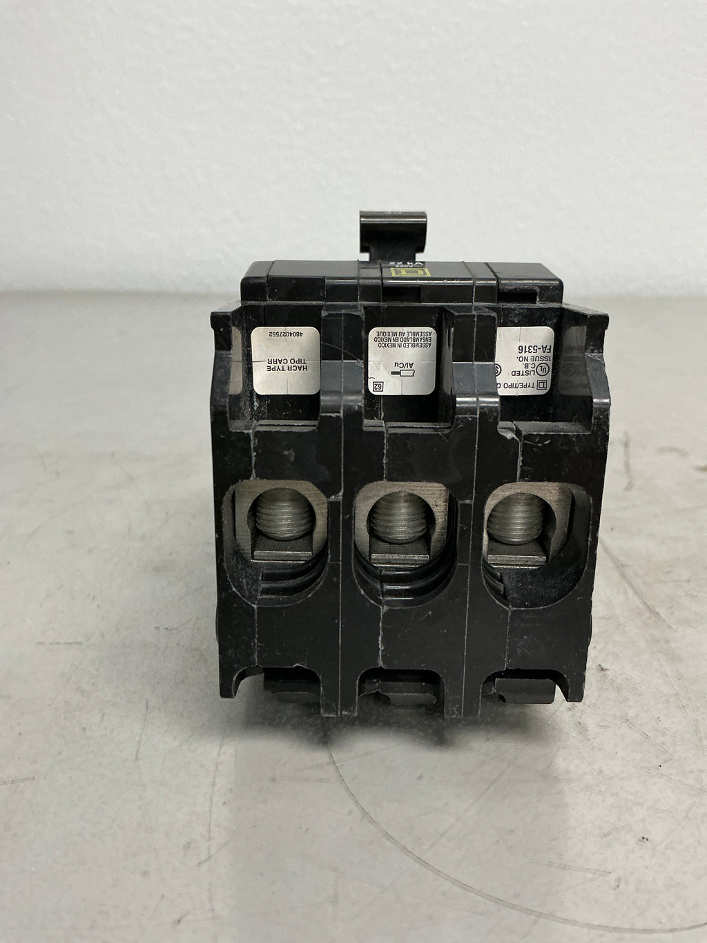 Used Square D QOB340VH 3 Pole, 40 Amps, 240 Volts