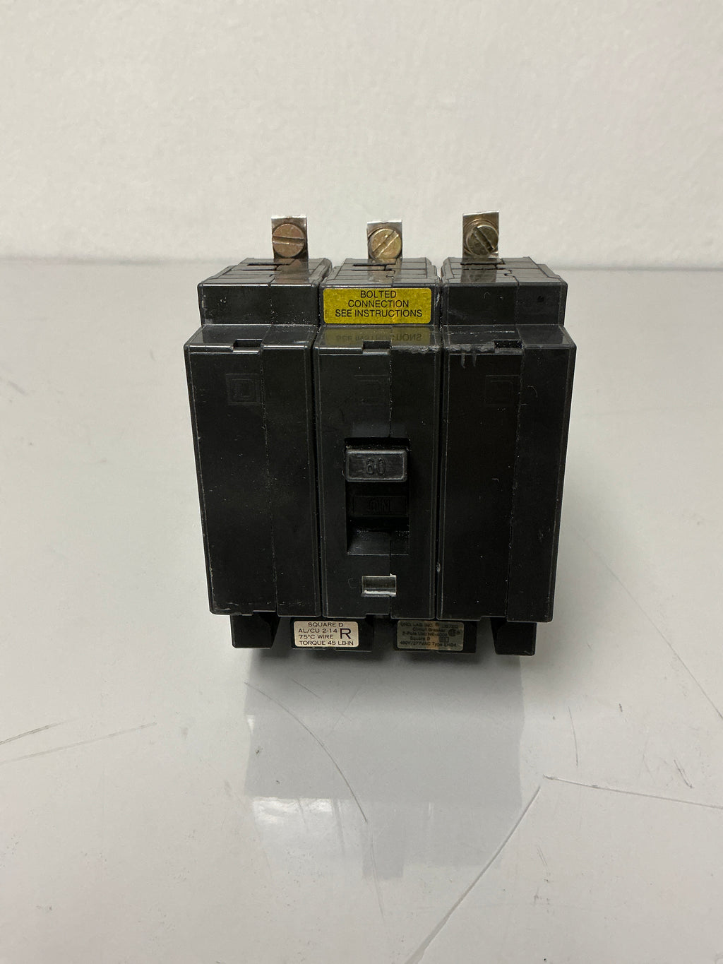 Used Square D EHB34060 3Pole, 60Amps, 480 Volts Circuit Breaker