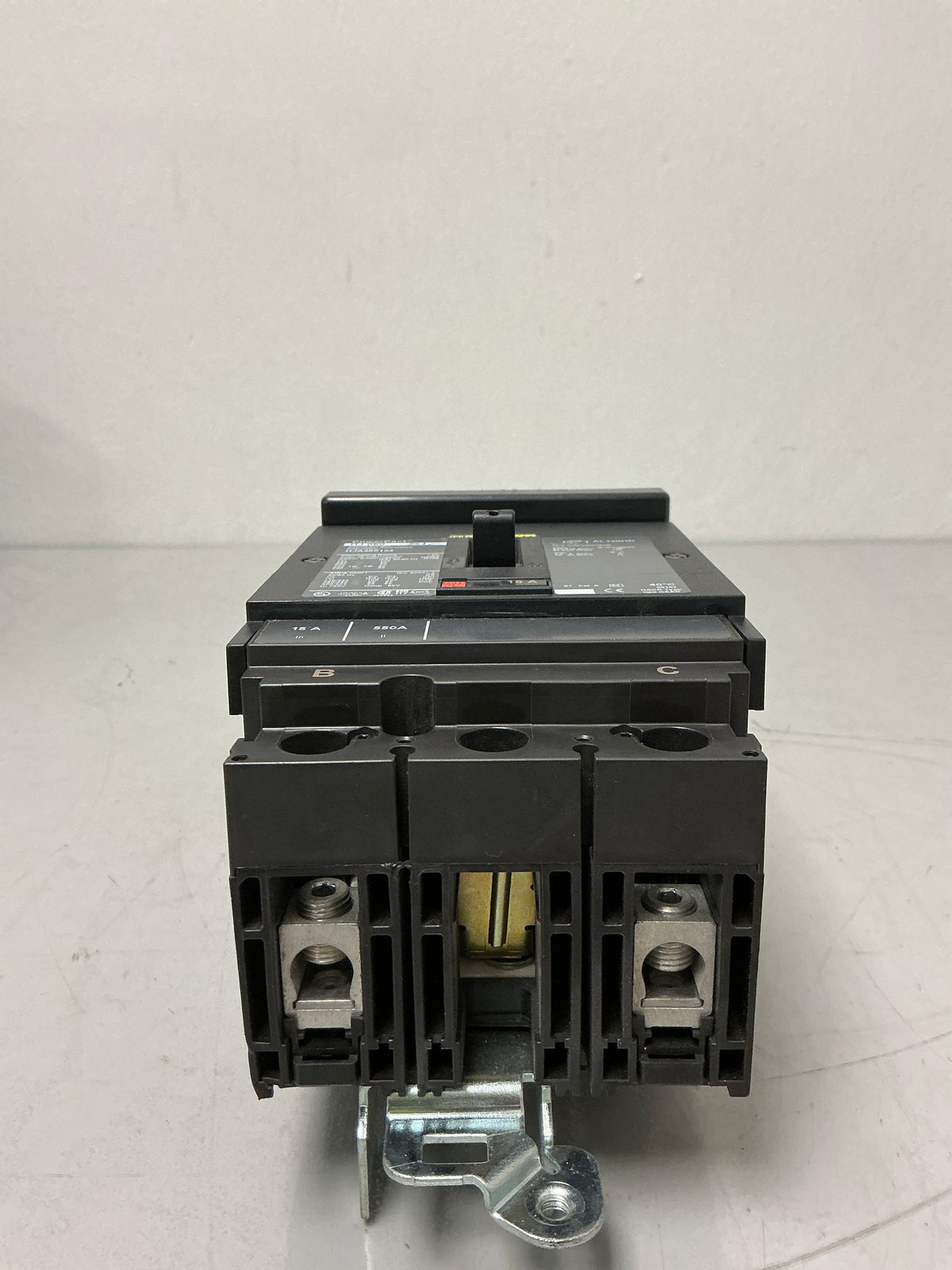 Used Square D HJA26015 2 Pole, 15 Amp, 600 Volt Circuit Breaker