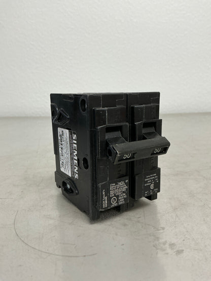 Used Siemens Q250 2 Pole, 50 Amps, 240 Volts