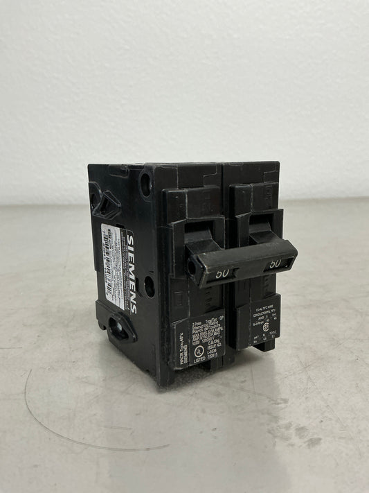 Used Siemens Q250 2 Pole, 50 Amps, 240 Volts
